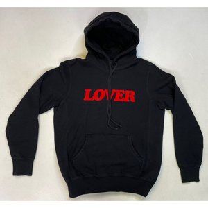 Black Hoodie with Red Print